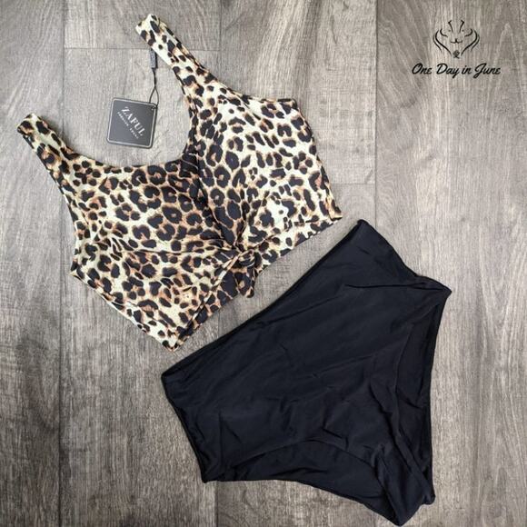 Zaful Scoop Neck Knot Bikini Size L - Picture 3 of 3